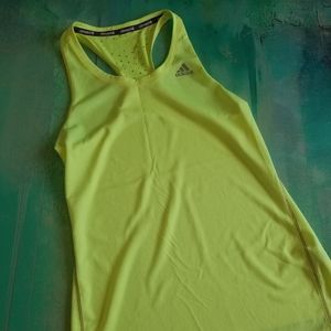 Yellow/lime green ADIDAS workout tank size S